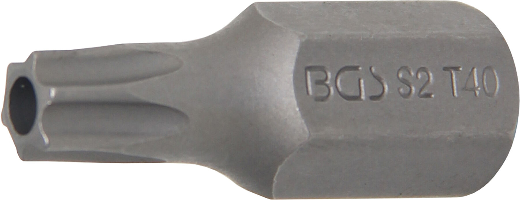 BGS Bit 4640, Antrieb Außensechskant 10 mm (3/8"), T-Profil (für TX) mit Bohrung T40 ; BGS technic)