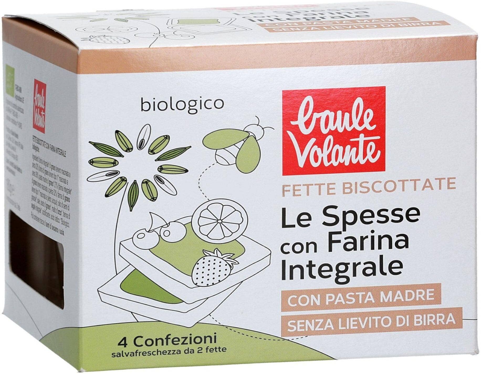 BAULE VOLANTE Le Spesse Con Farina Integrale 4 Porzioni Da 45 Grammi 