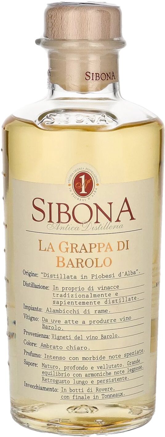 Sibona La Grappa di BAROLO 40% Vol. 0,5l