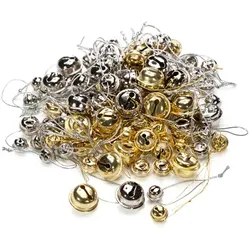 Schellen, gold und silber, in verschiedenen Größen, 100 Stück