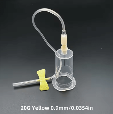 Inspire Curations Disposable Veterinary Butterfly Blood Collection Needles 50PCS yellow 20g
