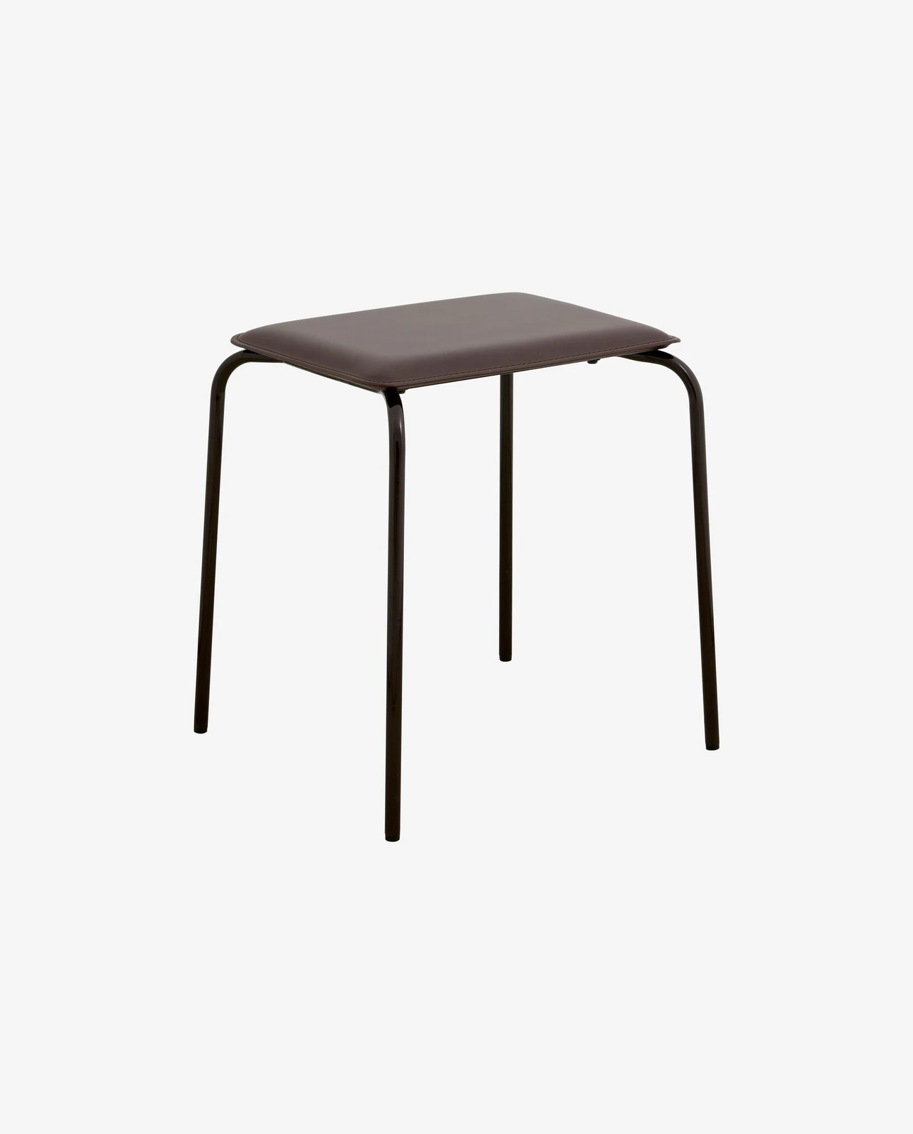 Nordal Esa kruk bruin met imitatieleer en metalen frame