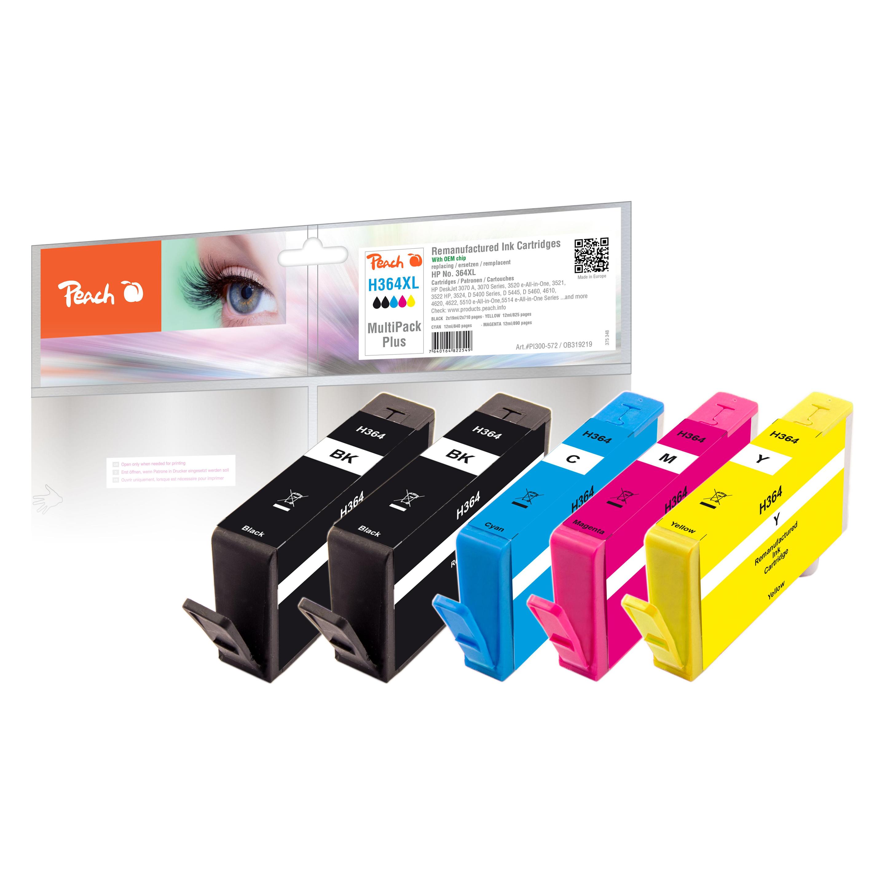 Peach 364 MultiPack Plus (BK, C, M, Y) (0F319834)
