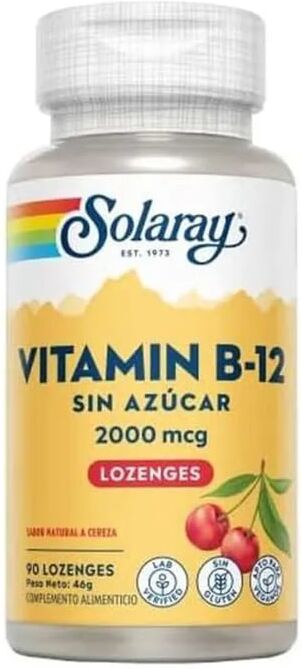 Solaray VITAMINA B12 2000mcg 90 Tabs sublinguales