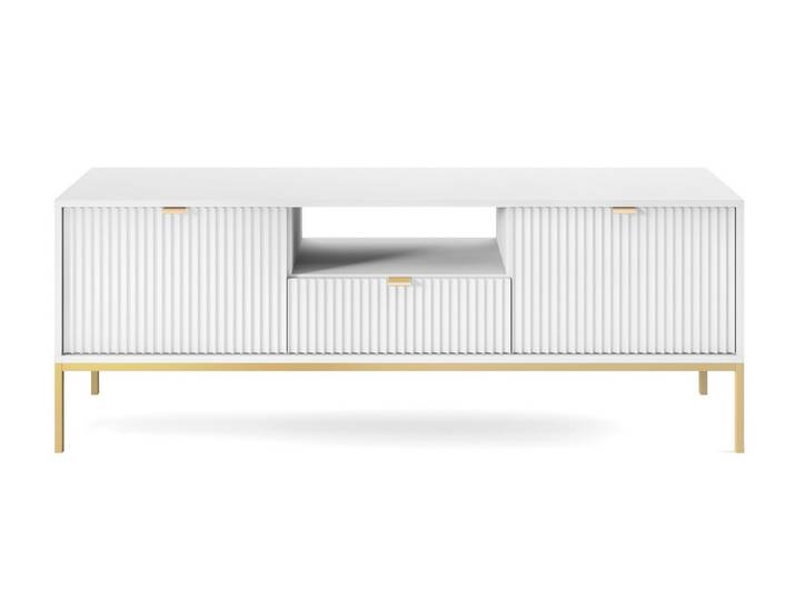 Compleo TV-Schrank mit Schublade und 2 Türen NANCY Lowboard mit Lamellen