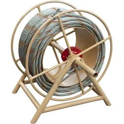 Wadra, Fördertechnik, Drahtseil mit Spitze und Haken, 50 m, Durchmesser 11,5 mm