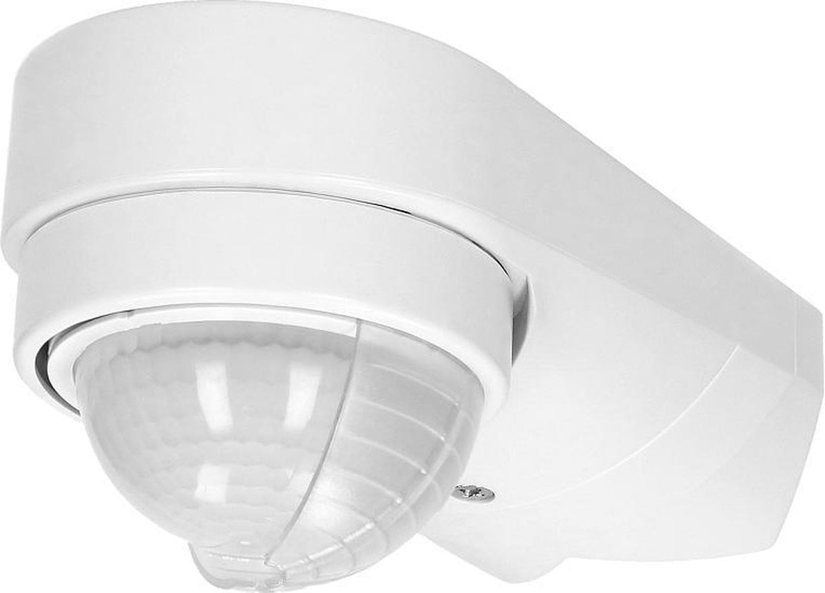 ORNO Bewegingsmelder en Schemerschakelaar met Dual Sensor, 240 graden detectie, 10 meter bereik, IP65, Wit