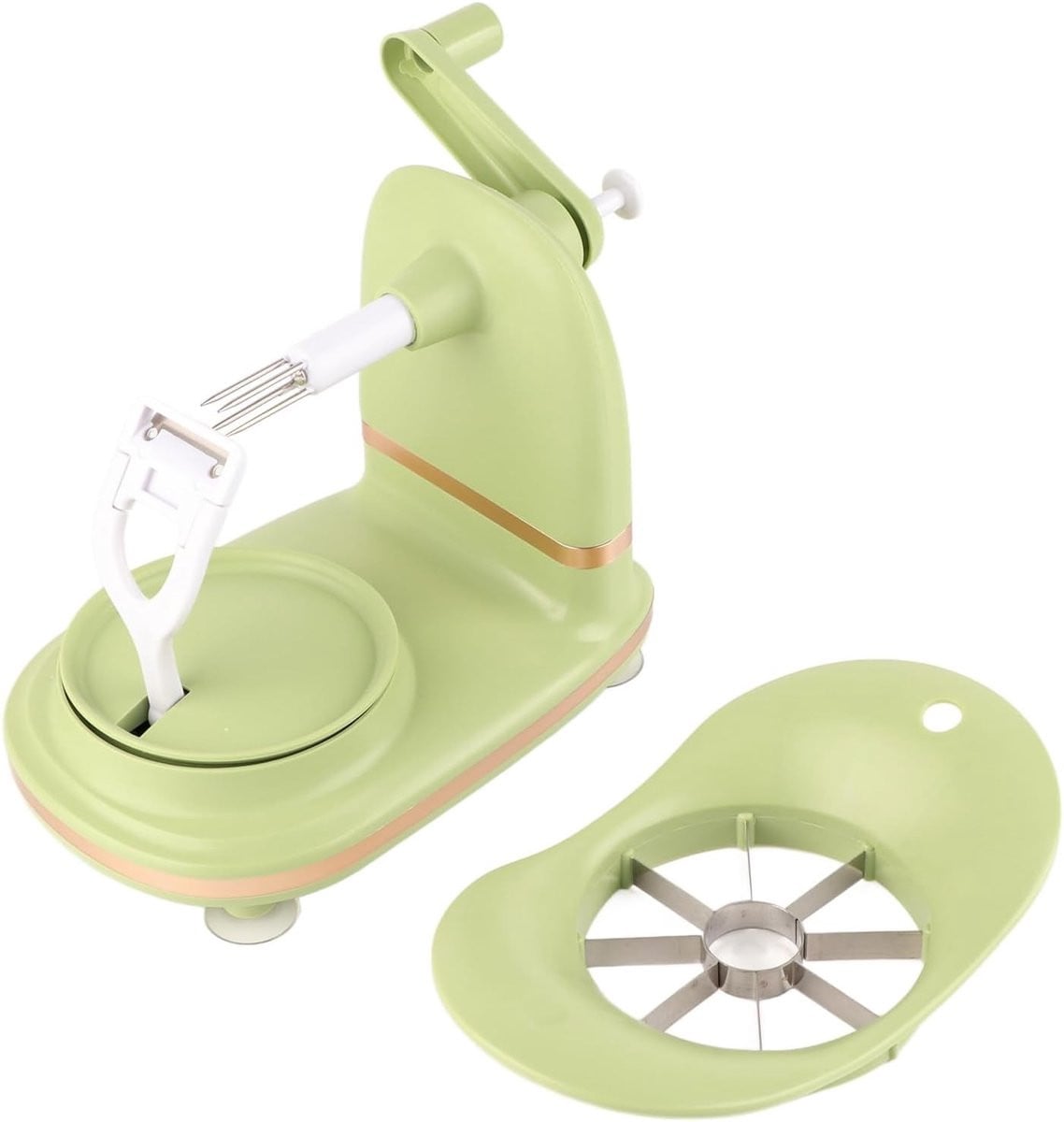 Multifunctionele Appelschiller met Fruit Snijder, RVS en PP, Ideaal voor Keuken en Fruitbereiding
