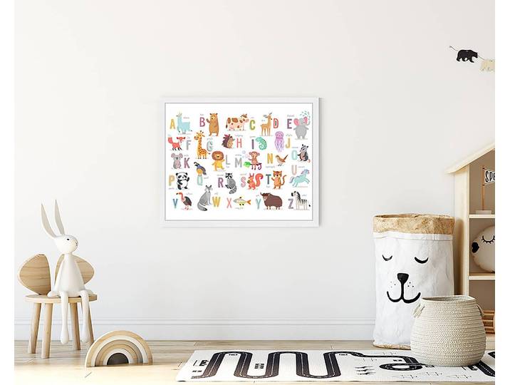 Bild The Animal Alphabet 43 x 53cm Multicolor