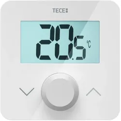 Tece floor Raumbediengerät SH-DTP,Display weiß, Temperatur, programmierbar, 2x AAA, 77420055 77420055