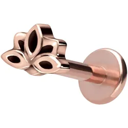 Titan Labret mit Innengewinde LOTUSBLÜTE
