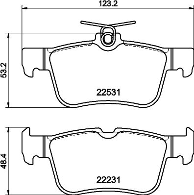 Don Bremsbelagsatz, Scheibenbremse Pcp2049 Für Ford