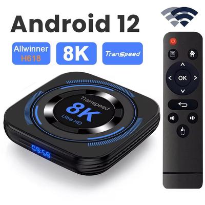 Android 12 TV Box With 8K Streaming And Voice Control 64g G10