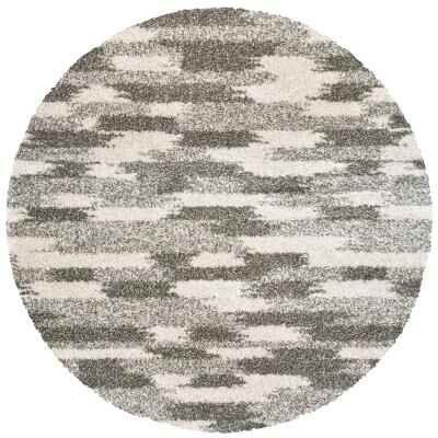 Style Haven Harrison Grey and Ivory Dappled Shag Rug