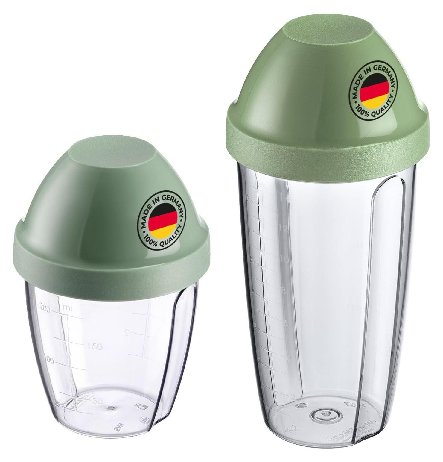 Westmark 2-in-1 meng- en schudbeker/shaker met afneembare mengschijf