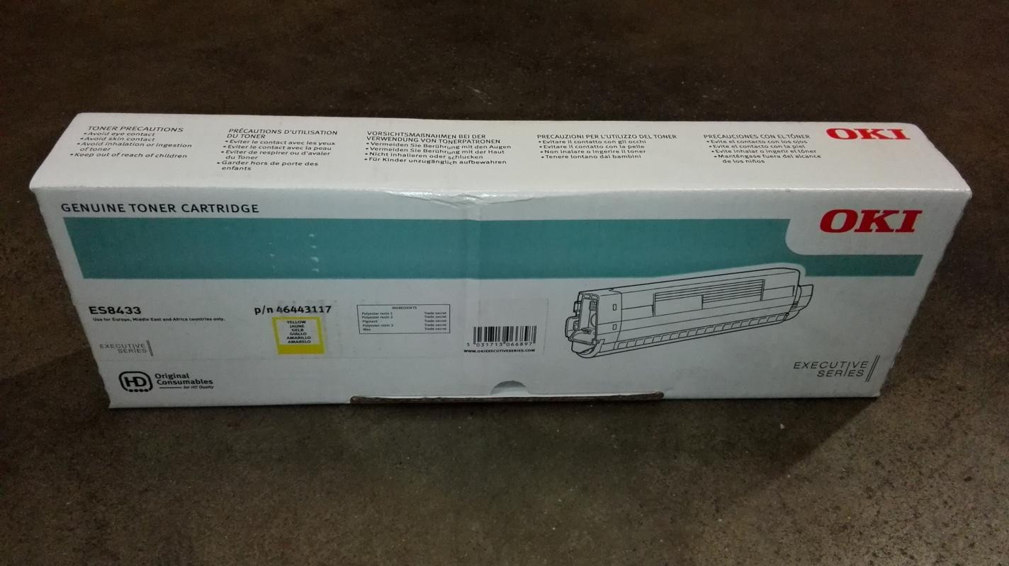 OKI ES8433 Toner Geel met een opbrengst van 10.000 pagina's