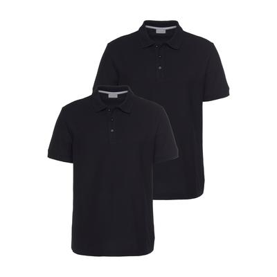 Poloshirt EASTWIND, Herren, Gr. L (52/54), schwarz, Piqué, Obermaterial: 100% Baumwolle, unifarben, Basic, bequem, Shirts, Kurzarm, für vielseitige Outfits, aus 100% Baumwolle