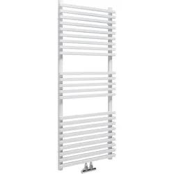 Handtuchheizkörper Trapani 1170 x 600 mm mit Mittelanschluss, Farbe Mineral Weiß VOV09