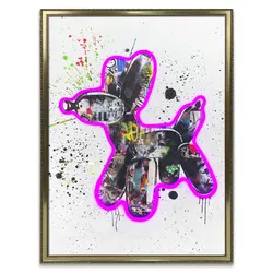 Bild STREETART DOG (BHT 50x70x3,50 cm) - bunt - BHT 50x70x3,50 cm
