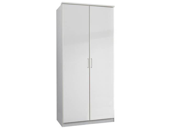 Drehtürenschrank 90cm Osaka, Weiß Dekor