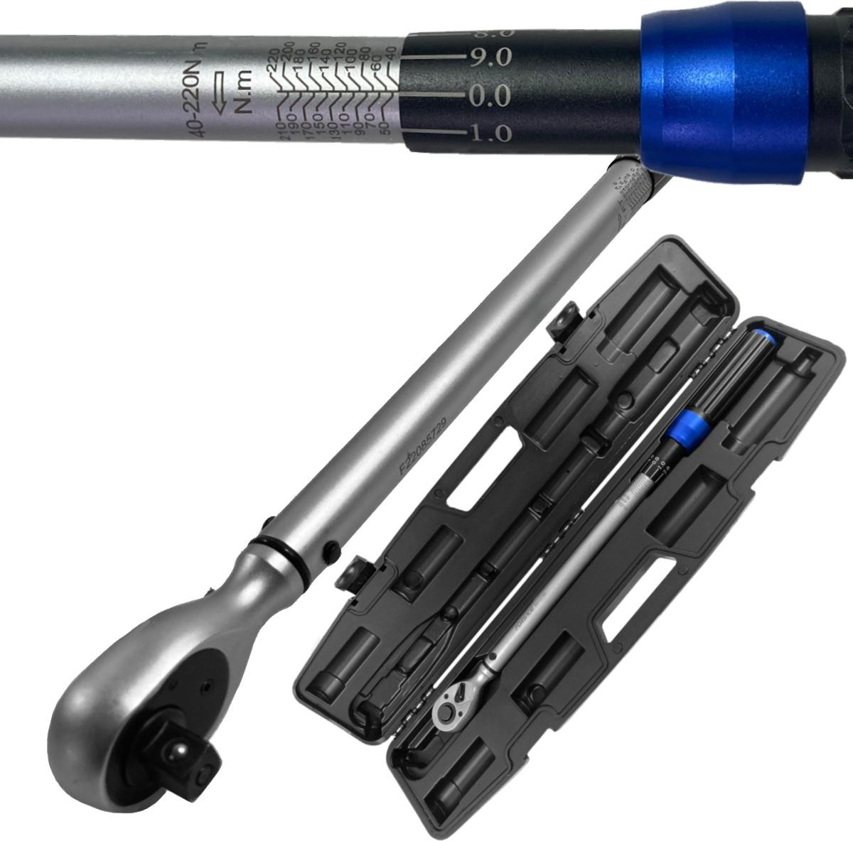 Forsage Momentsleutel 1/2", 40-220 Nm, Premium kwaliteit