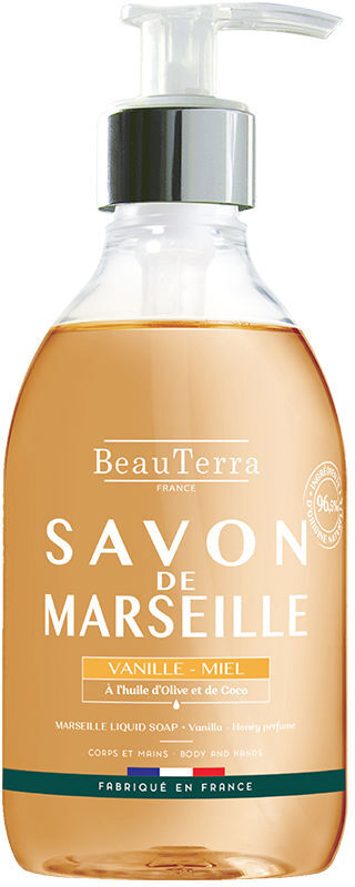 Beauterra Savon de Marseille vanille et miel 300 ml