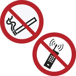 Verbotsaufkleber Handy benutzen verboten 10 cm