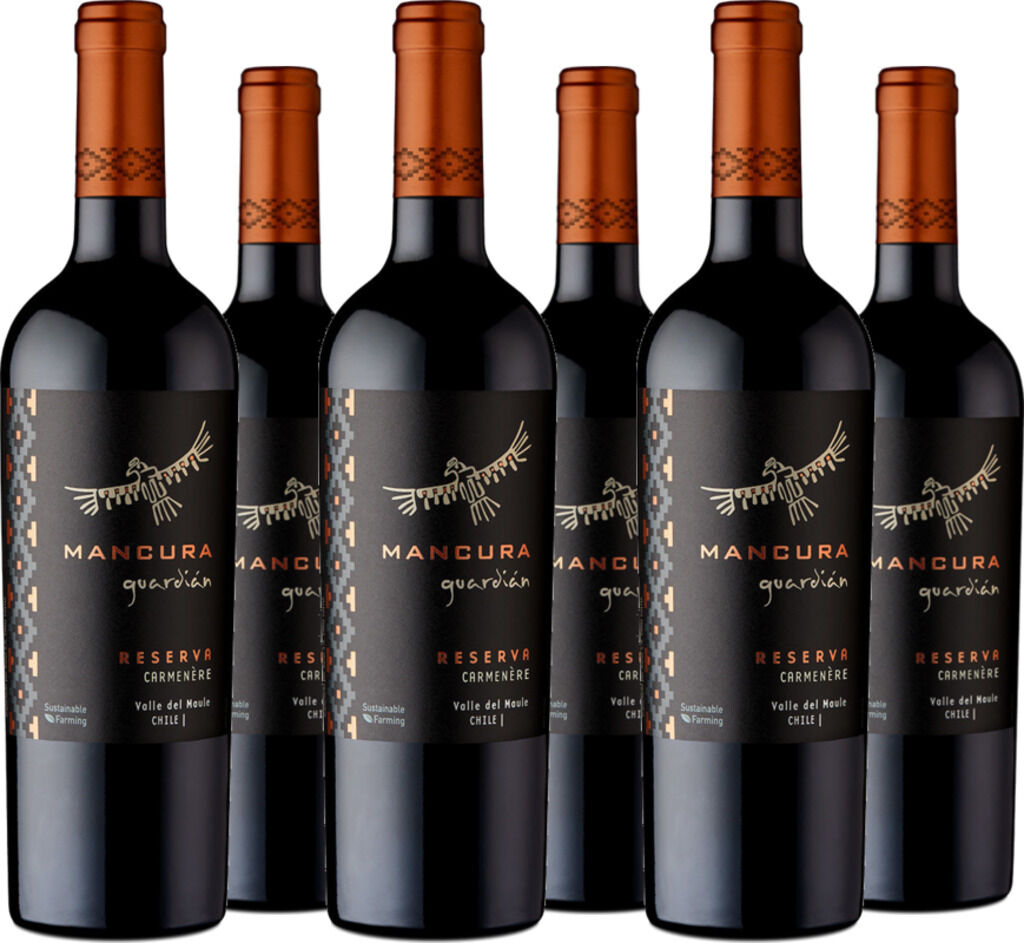 6er Vorteilspaket Mancura guardián RESERVA Carmenére 2022 Mancura Wines