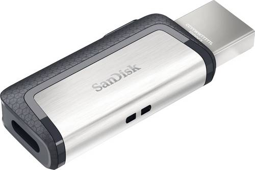 SanDisk Ultra DualDrive USB-Zusatzspeicher Smartphone/Tablet Silber 256 GB USB-A (USB 3.2 Gen 1), USB-C