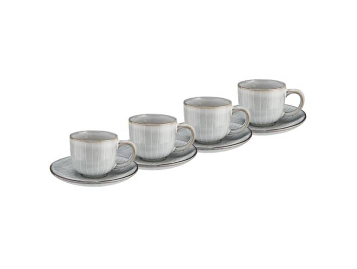 BUTLERS 4er-Set Espressotassen Steinzeug - HENLEY - spülmaschinenfest