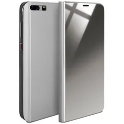 moex Clear View Cover für Huawei P10 – Spiegelnde klapp Hülle in Hochglanz Optik – Void Case