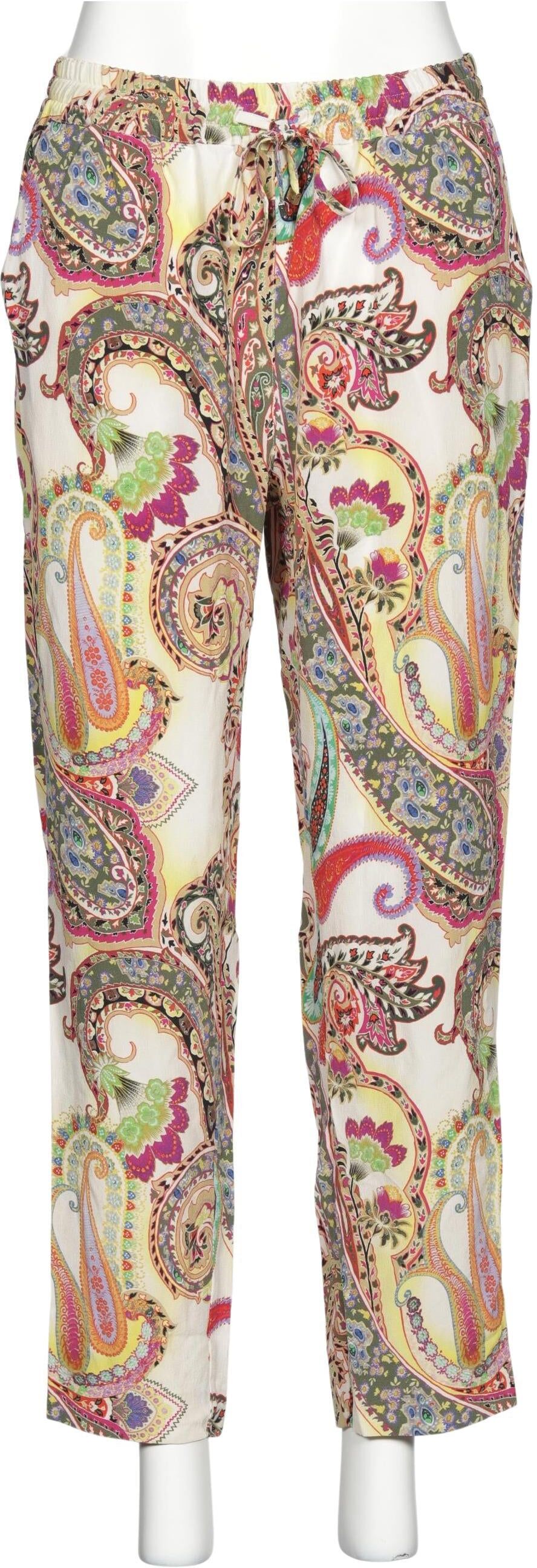 Etro Damen Stoffhose, Mehrfarbig, Gr. EU 40 (IT 46), Seide - Second Hand