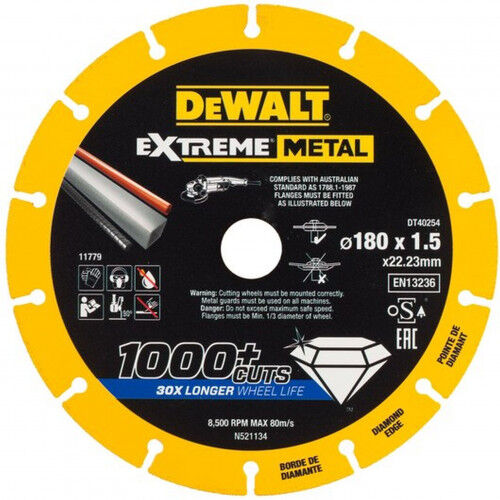 DeWALT DT40254-QZ Disque de coupe diamanté 180 x 22,2 mm
