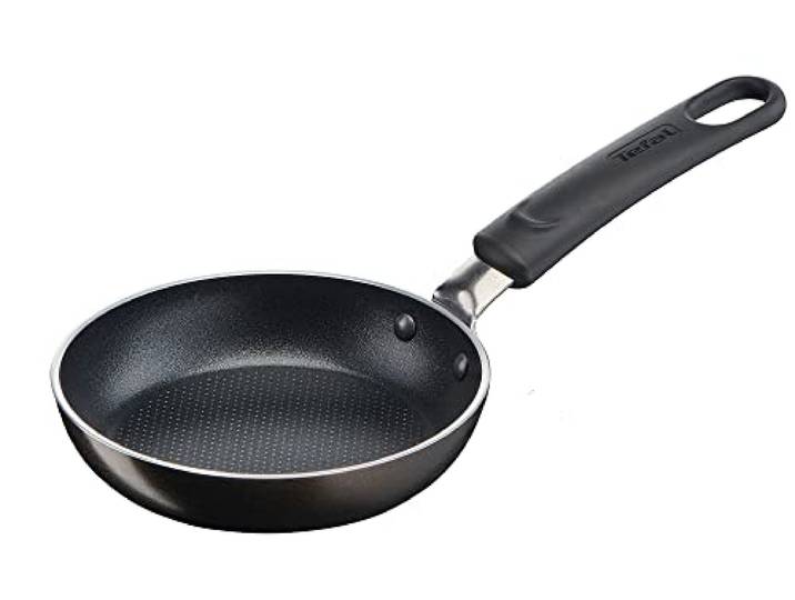 Tefal Simple Cook Mini-Blini-Bratpfanne 12 cm, Antihaftversiegelung, kleine Pfanne, mühelose Reinigung, Pancake Pfanne, Thermo-Signal bei idealer Brattemperatur, nicht induktionsgeeignet, B57000
