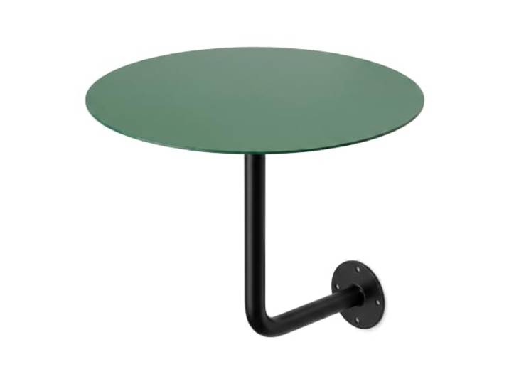 Fcttcd Moderner, Wandmontierter Beistelltisch, Runder Bartisch, Schwebender Beistelltisch, Geeignet Für Cafés, Spas Und Fitnessstudios, Grün 40cm Diameter 45cm Height