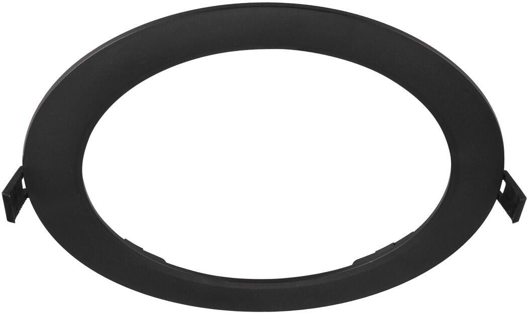 Slv Downlight V 200, Flache Abdeckung Schwarz - Einbauringe