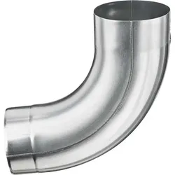 Zink-Rohrbogen 85°, 100mm, mit Einzug