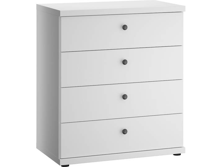 Schubkastenkommode WIEMANN Göteborg , weiss (weiß), B:75cm H:86cm T:42cm, Holzwerkstoff, Sideboards, Schubkastenkommode, vormontiert