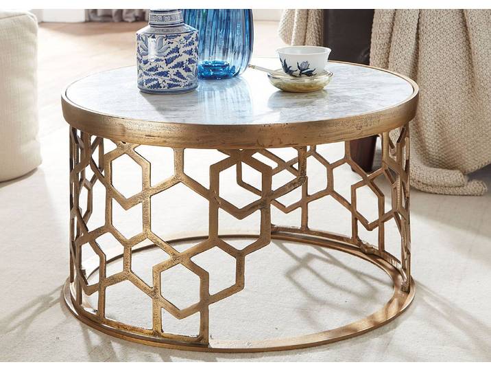Couchtisch Titara Ø 60cm Gold