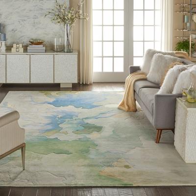 Nourison Prismatic Modern Floral Watercolor Abstract Area Rug