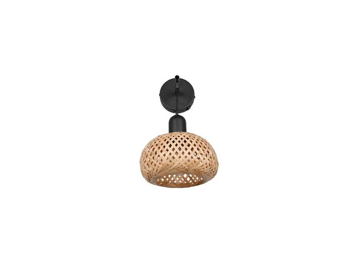 Wandleuchte, Naturfarben, Schwarz, Metall, Naturmaterialien, 18x30.5x20 cm, mit Schalter, Lampen & Leuchten, Innenbeleuchtung, Wandlampe, Wandlampen mit Schalter