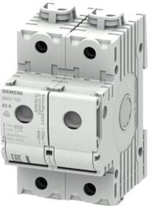 Siemens Disjoncteur sectionneur Neozed D02 2 pôles T=70 mm 5SG7123 (5SG7123)