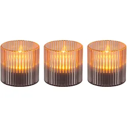 Ambia Garden Solarleuchten 3er-Set YONKERS - D/H ca. 7.70x7.70