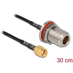 DELOCK 89059 - Antennenkabel RP-SMA Stecker > N Buchse