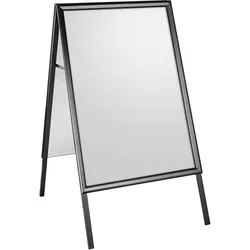 SPRINTIS - Kundenstopper SOLID-STOP A2 Outdoor, 25 mm Profil, schwarz, Aufsteller, Werbeaufsteller, Customer Stopper, Aluminium