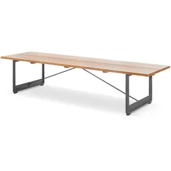 Magis Brut Bank, 220 x 63 cm, anthrazitgrau / eiche natur