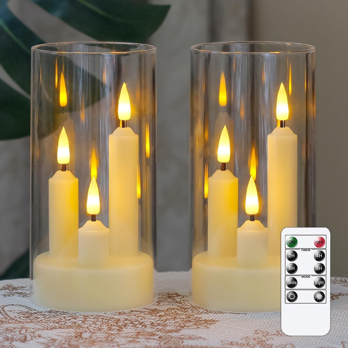 Merkloze 3-in-1 LED Kaarsen Set met Afstandsbediening en Timer