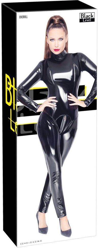 Black Level Combinaison en vinyle noir