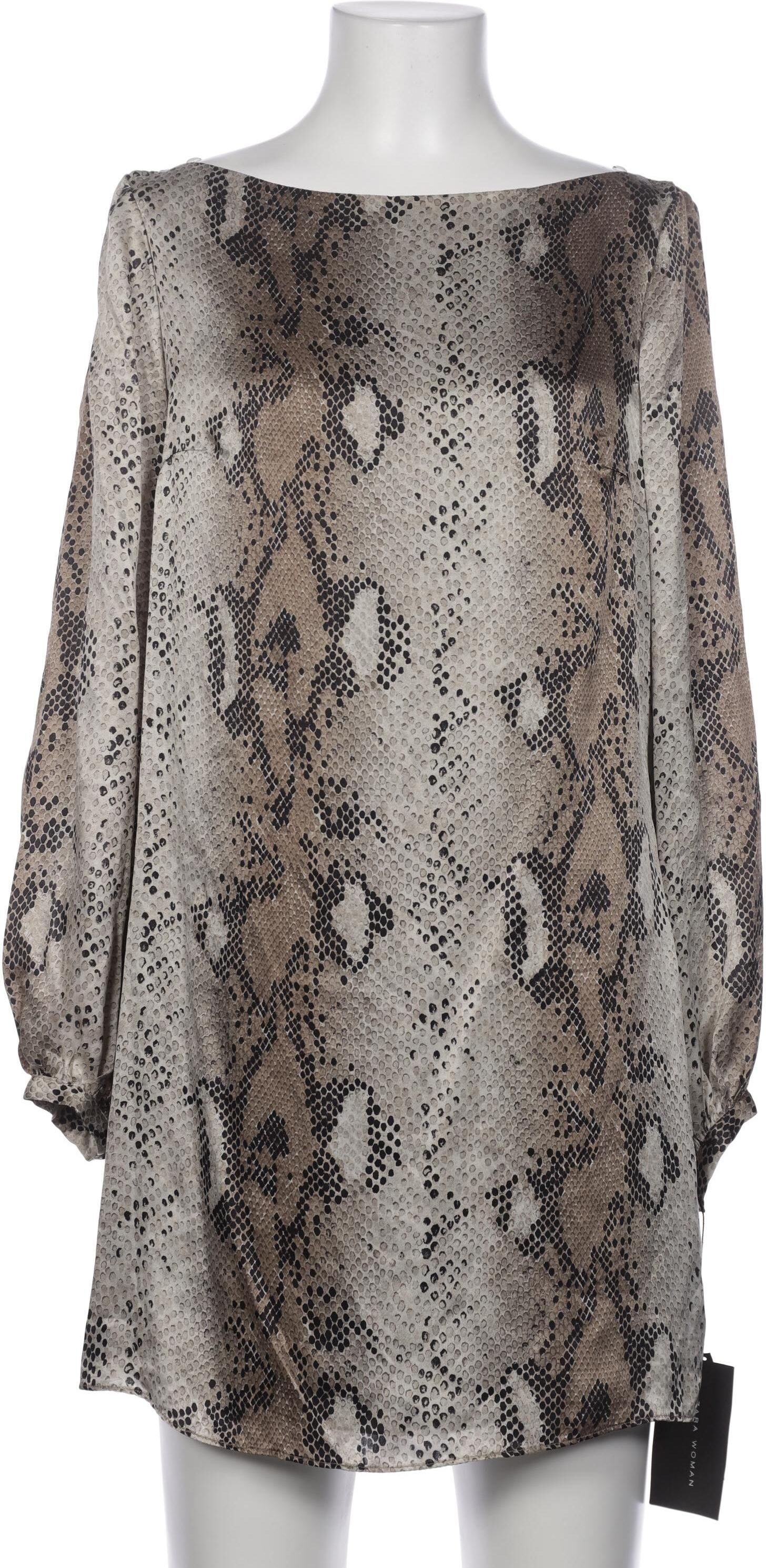 Zara Damen Kleid, Grau, Gr. M, Seide / Synthetik - Second Hand