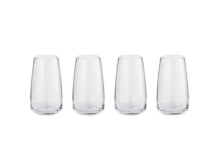 Verres - Lot de 4 8 x 14 x 8cm Transparent/Transparent